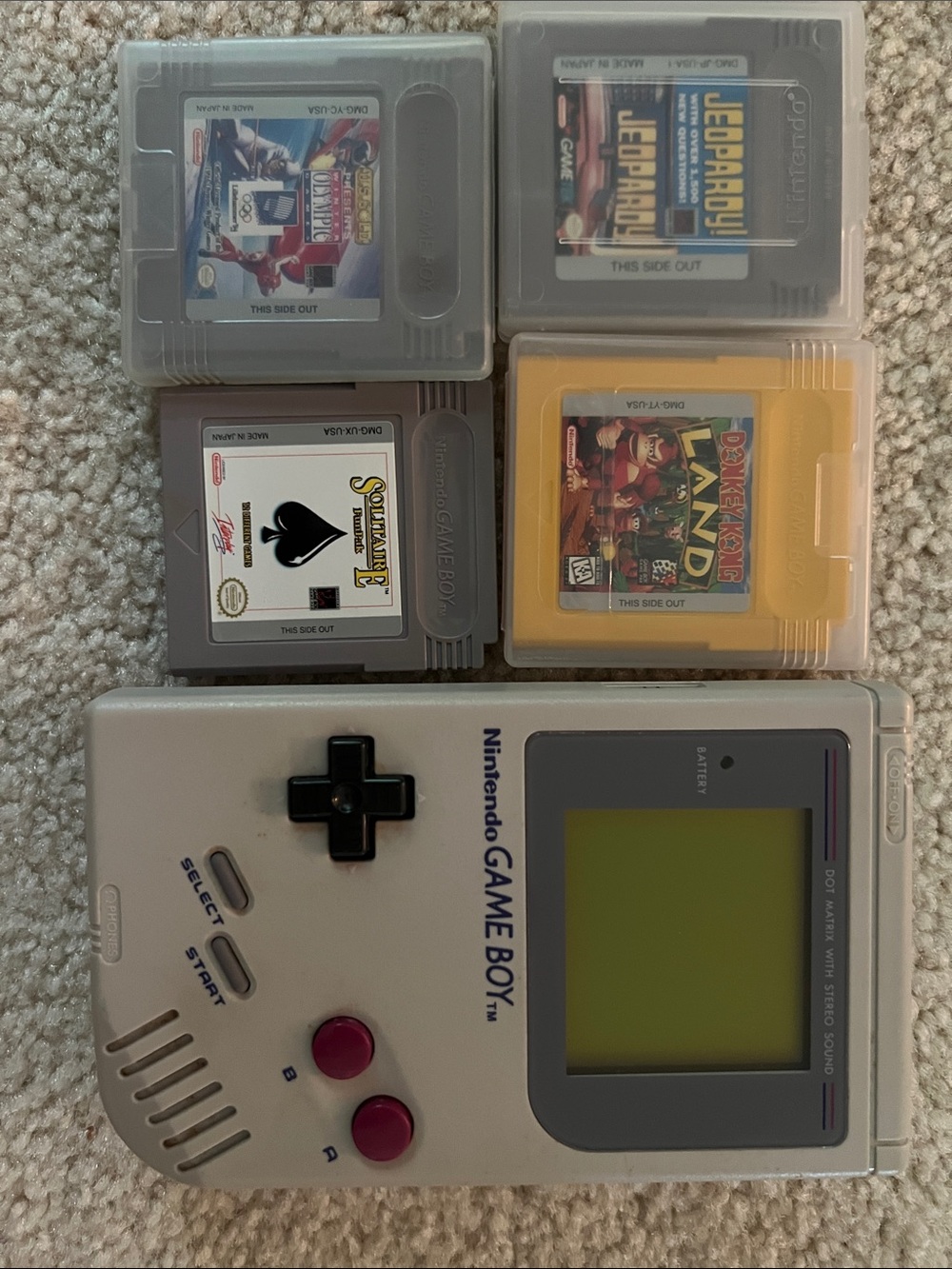 Vintage Nintendo  Game Boy w/ 4 Games
Tested works